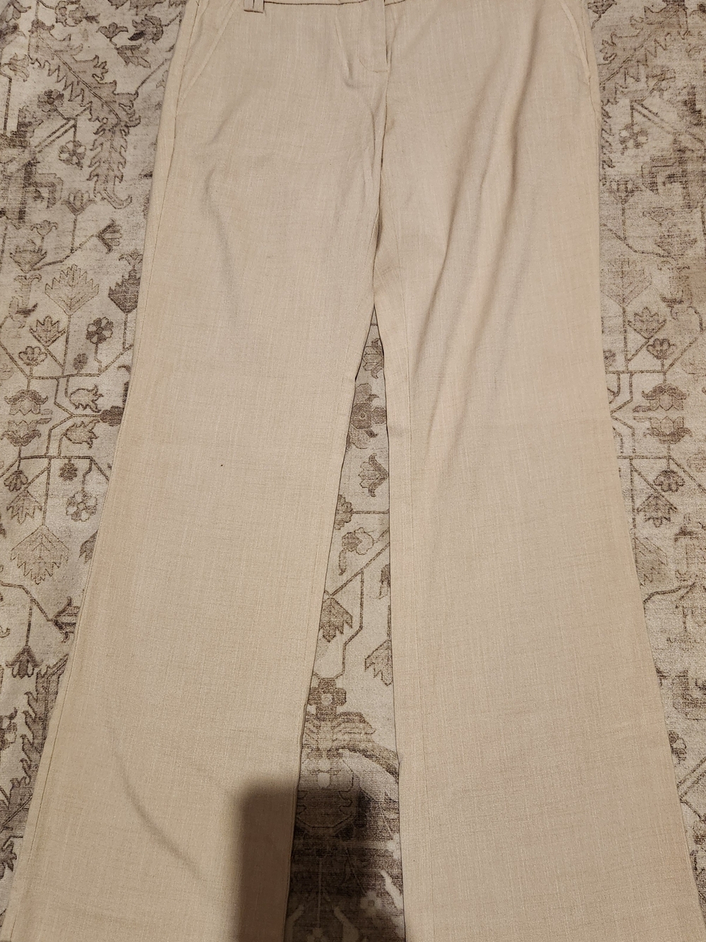 High-Rise Wide-Leg Jeans in Light Cream